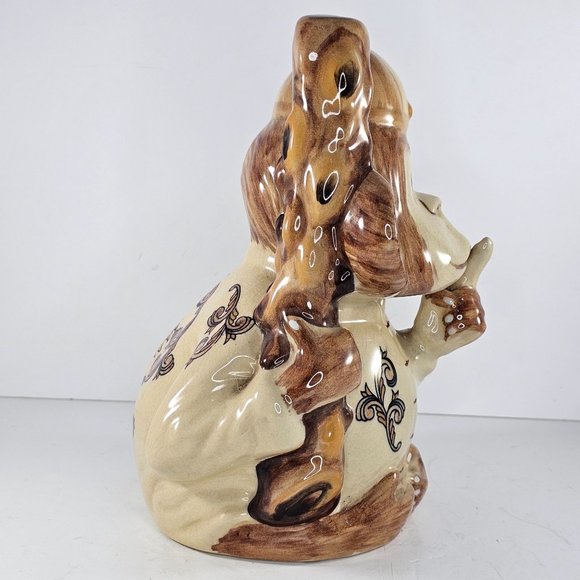 Monkey Chimpanzee Statue Shushing Holding Stick Branch Club - Picture 3 of 8